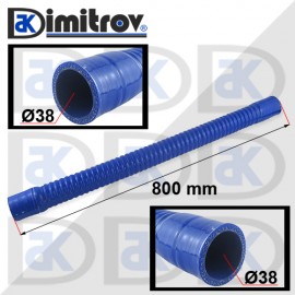 Гъвкав маркуч Ø38 x Ø38 x 800 mm - силикон