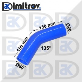 Маркуч коляно Ø 60 - 150 х 150 mm - 135 градуса