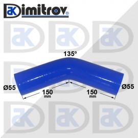 Маркуч коляно Ø 55 - 150 х 150 mm - 135 градуса