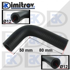 Маркуч коляно Ø 12 x 50 mm x 80 mm - 90 градуса