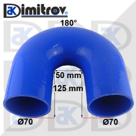 Маркуч коляно Ø 70 x Ø 70 x 150 x 150 mm - 180 градуса
