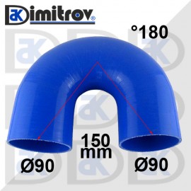 Маркуч коляно Ø 90 x Ø 90 x 150 x 150 mm - 180 градуса