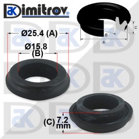 Гумичка Ø 25,4 x Ø 15,8 x 7,2 mm Volkswagen Golf Polo Vento