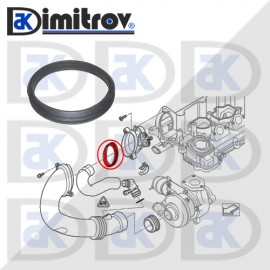 Уплътнение дебитомер BMW 1 E87 3 E46 3 E46 Touring 3 E90 5 E60 5 E61 X3 E83 X5 E53 