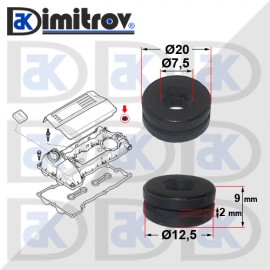Уплътнение декоративен капак двигател BMW 5 (E60) (E61) 6 (E63) (E64) 7 (E65, E66, E67) X5 (E53) (E70) 