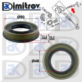 Семеринг задвижващ вал Dodge Dakota Durango Ram Jeep Grand Cherokee Wrangler