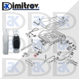 Комплект щипки седалка VW Bora Golf IV Jetta III Lavida Lupo New Beetle Passat