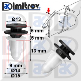 Щипка кора греди и облицовки врата купе Seat Ibiza IV Volkswagen Golf V VI Passat Scirocco III Sharan Tiguan Touran