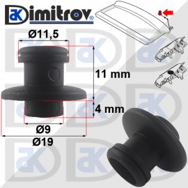 Щипка държач въже кора багажник BMW 1 (E81) (E87) (F20) (F21) 3 (E36) (E46) X1 MINI (F55) (F56)