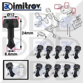 Комплект щипки капак двигател Audi Seat Skoda VW