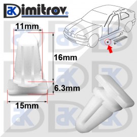 Щипка лайстна врата BMW 3 (E21/E30/E36) 7 (E23)