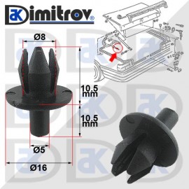 Щипка багажник VW Golf Jetta Polo Vento