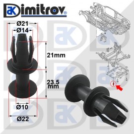 Щипка капак под двигател Audi A4 A5 A6 A7 Q5