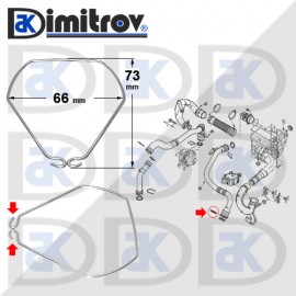 Скоба въздуховод за двигателя 66 mm Renault Latitude
